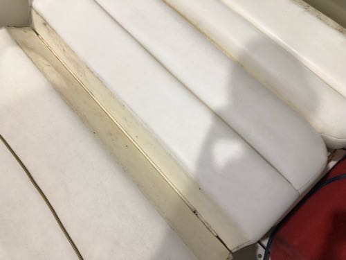 クルーザー シート修理 船シート修理 サンダンサー