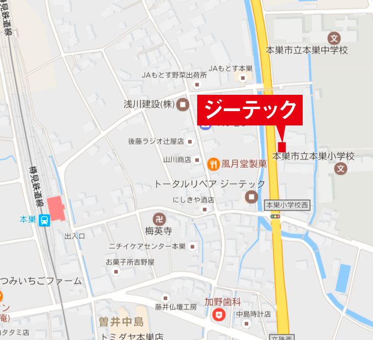 トータルリペアジーテック本店（本巣市）周辺の地図